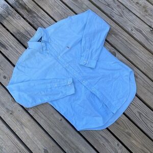 Ralph Lauren Shirt Mens Large Blue Classic Fit Oxford Button Down Casual